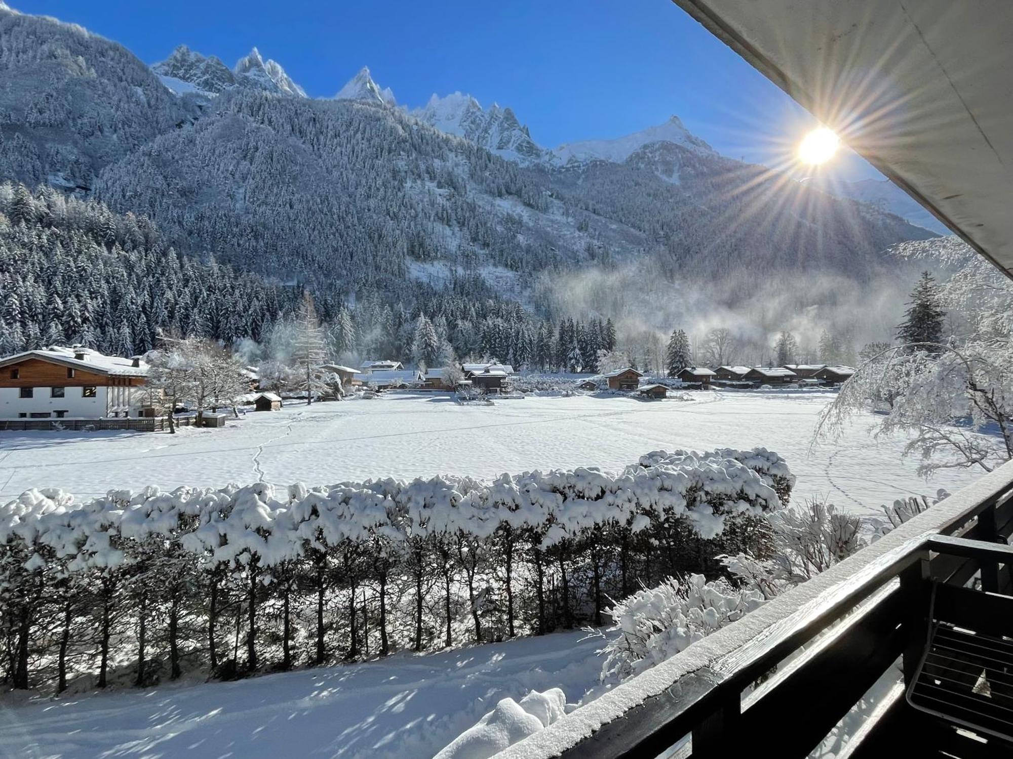 Residence Bois Du Bouchet, Appartement Vue Montagne, Calme, Parking Gratuit, Proche Centre Chamonix Esterno foto